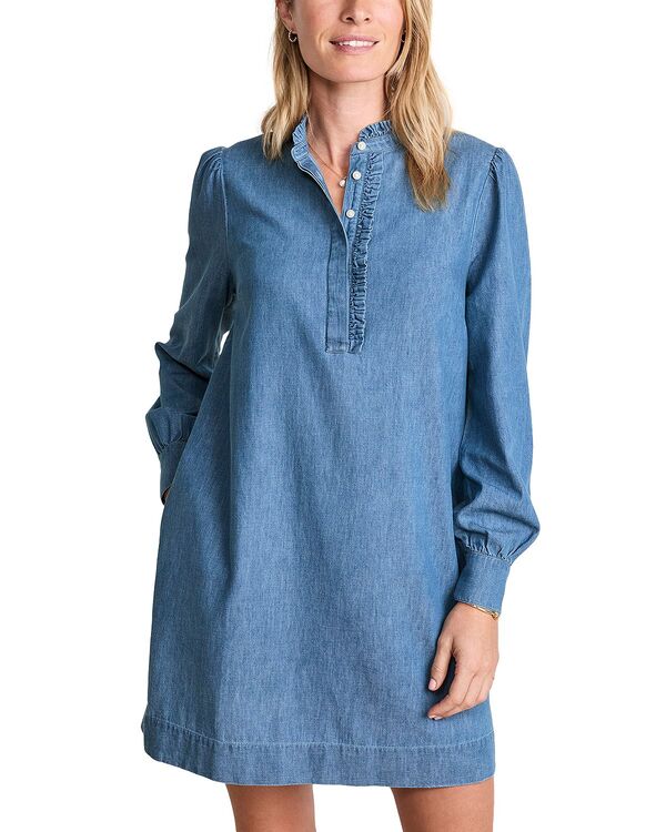 ヴァインヤードヴァインズ レディース トップス 衣装 Vineyard Vines Popover Dress Morning Mist