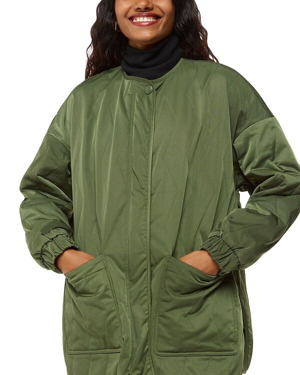 ホイッスルズ レディース アウター 厚地の外套 プチ キルティング Whistles Petitesther Quilted Coat Khaki カーキ