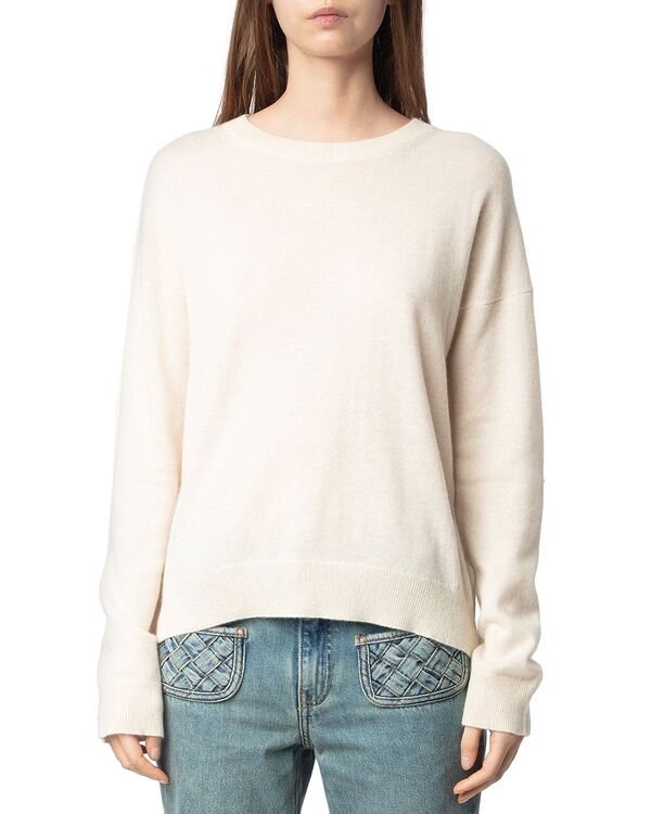 ザディグ エ ヴォルテール レディース アウター ニット・セーター Zadig & Voltaire Cici Star Patch Cashmere Sweater Ecru エクリュ