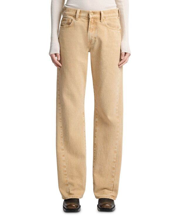 セブンフォーオールマンカインド レディース ボトムス デニムパンツ ジーンズ 7 For All Mankind Twisted Tesstraight Fit Jeans in Sandune