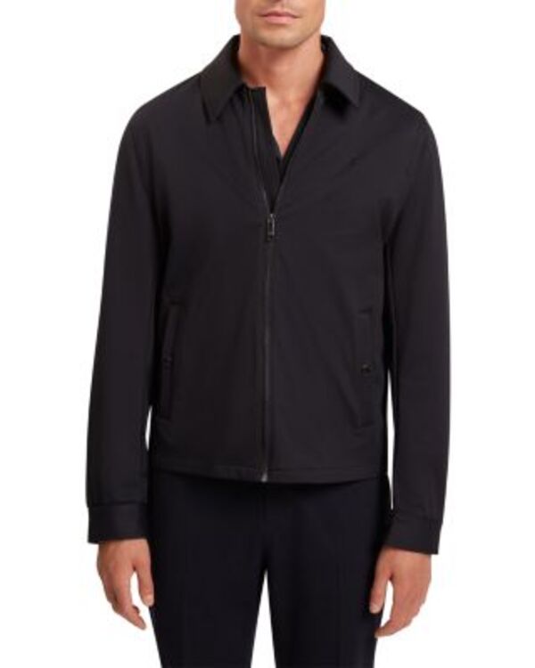 テッドベーカー メンズ アウター ジャケット・ブルゾン フリース Ted Baker Wettin Soft Shell Fleece Harrington Jacket Navy ネイビー