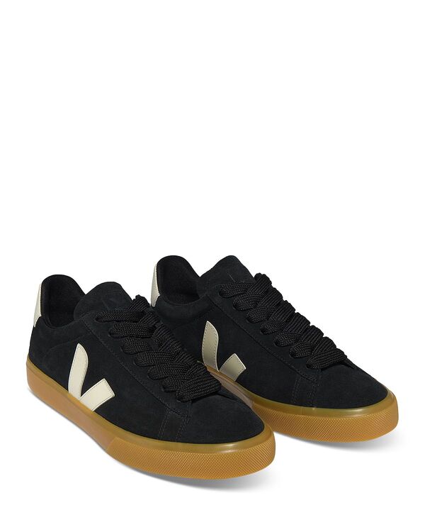 ヴェジャ レディース シューズ スニーカー なめし革 VEJA Women\u0027s Campo Leather Sneakers Black 黒いこと