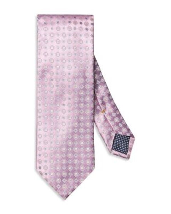 エトン メンズ アクセサリー ネクタイ フラワー柄 シルク フラワー Eton Classic Floral Silk Tie Medium Pink ピンク