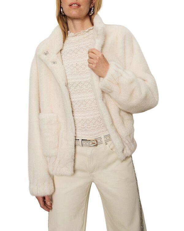 サンクチュアリー レディース アウター ジャケット・ブルゾン Sanctuary Coco Faux Fur Jacket Almond Cream クリーム