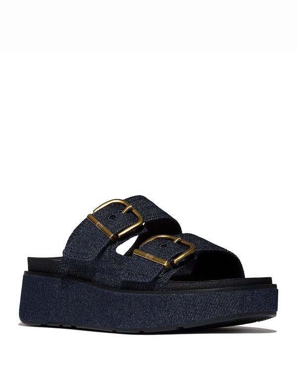 フィットフロップ レディース シューズ サンダル FitFlop Women's Gen-FF Max Buckle Sandals Dark Denim デニム