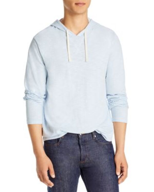 ヴィンス メンズ アウター パーカー・スウェット Vince Slub Popover Hoodie Shirting Blue ブルー