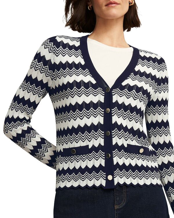 ホッブスロンドン レディース アウター カーディガン HOBBS LONDON Osterley Cardiganavy Ivory アイボリー