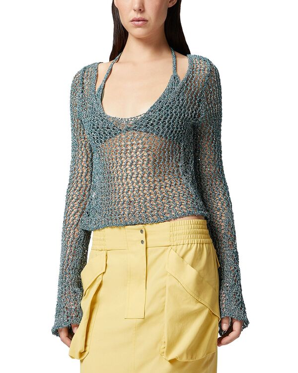 ピンコ レディース アウター ニット・セーター PINKO Denali Sweater Multi Green グリーン