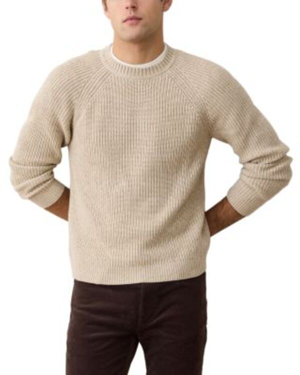 米国海兵隊員 度合い メンズ アウター 編み物・スウェーター 労働者の一団のど首 Marine Layer Inverness Crewneck Sweater Oatmeal オートミール