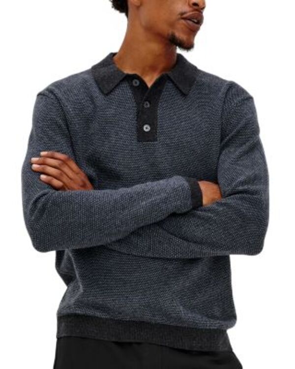 レイルズ メンズ アウター ニット・セーター ポロシャツ Rails Anders Polo Sweater Navy Blue ネイビー