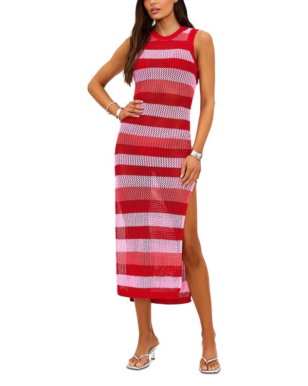 ビーチライオット レディース トップス 衣装 Beach Riot Holly Rose Swim Cover Up Dress Ruby Stripe ルビー