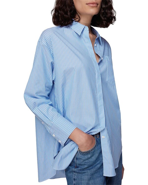 ホイッスルズ レディース トップス シャツ Whistlestriped Oversized Shirt Blue/Multi ブルー