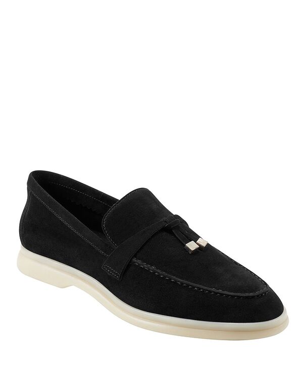 目じるし・フィッシャー レディース シューズ パンプスエード 置き目毛革 Marc Fisher LTD. Women\u0027s Yanelli Suede Slip On Loafer Flats Black 黒いこと
