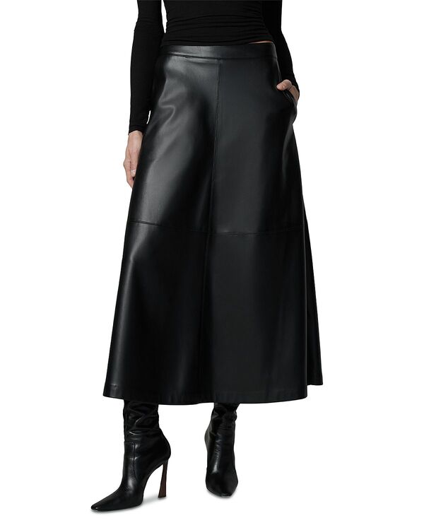 ジョーズジーンズ レディース ボトムスカート レザー マキシ フェイクレザー Joe's Jeans x Dani Michelle The Tavi Faux Leather Maxi Skirt Black ブラック