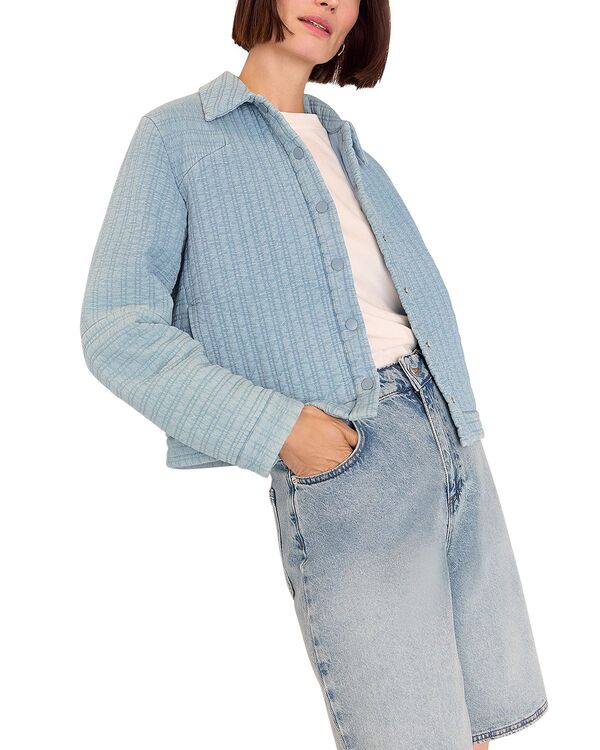 ホイッスルズ レディース アウター ジャケット・ブルゾン キルティング Whistles Quilted Chambray Jacket Pale Blue ブルー 29,120円