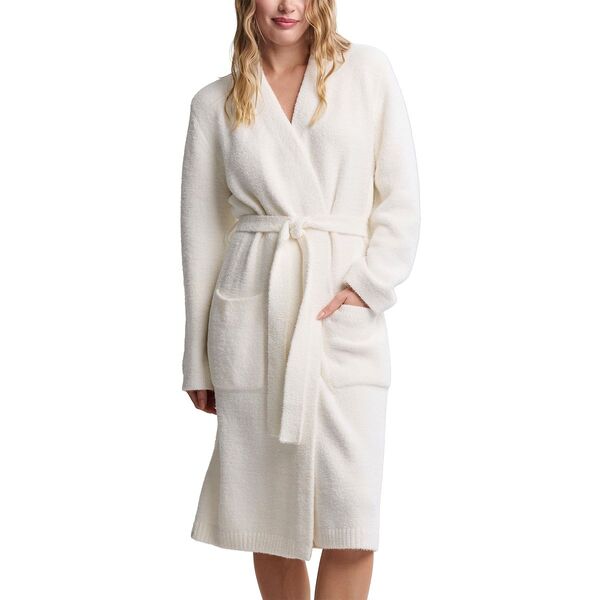 ベアフットドリームス レディース アンダーウェア ナイトウェア BAREFOOT DREAMS CozyChic Luxe Robe With Rib Detail Pearl パール