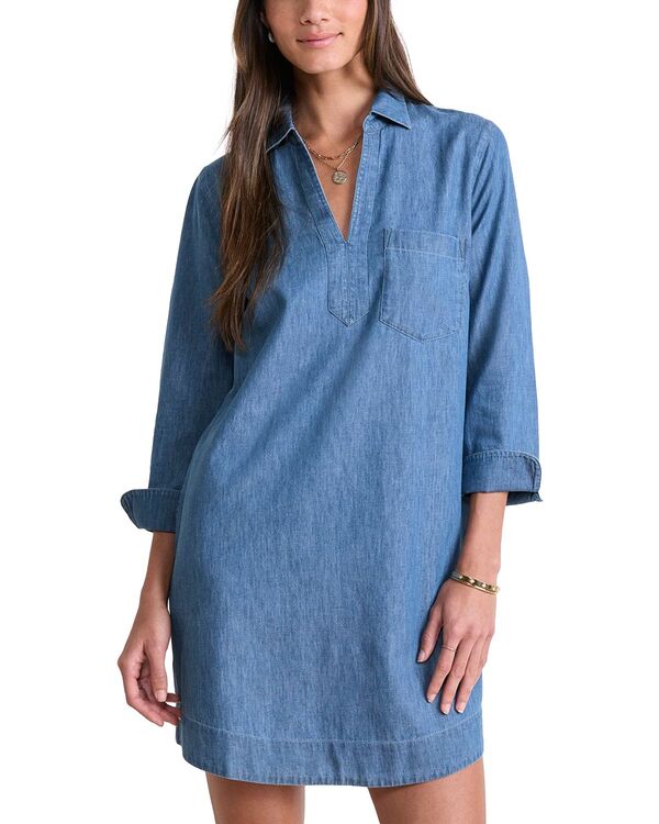 ヴァインヤードヴァインズ レディース トップス シャツ Vineyard Vines Margo Chambray Shirt Dress Morning Mist
