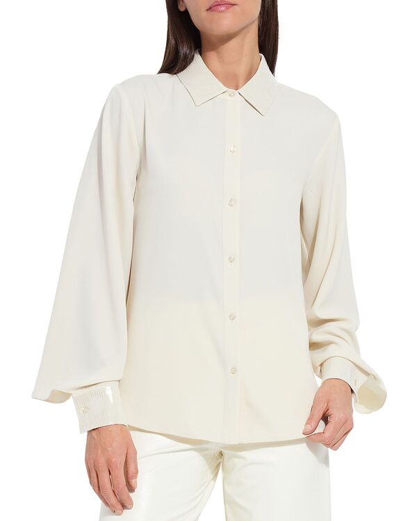 リジー レディース トップス シャツ Lyss Damari Embellished Shirt Icing