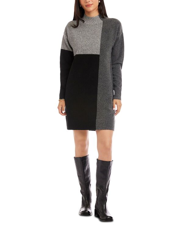 カレンケーン レディース アウター 編み物・プルオーバー 色合い差しつかえる Karen Kane Colorblocked Sweater Dress Multi マルチ色合い ニット・セーター-トップス-セーター