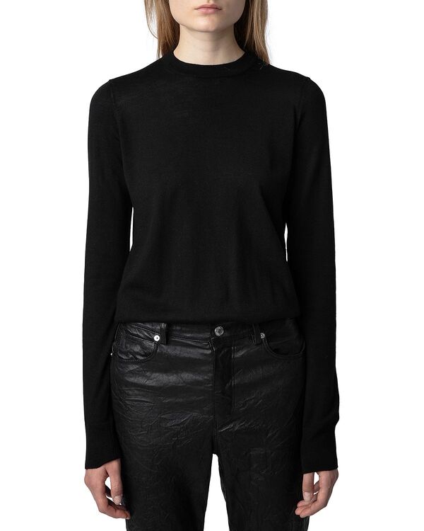 ザディグ エ ヴォルテール レディース アウター ニット・セーター ウール Zadig & Voltairemma Merino Wool Sweater Noir