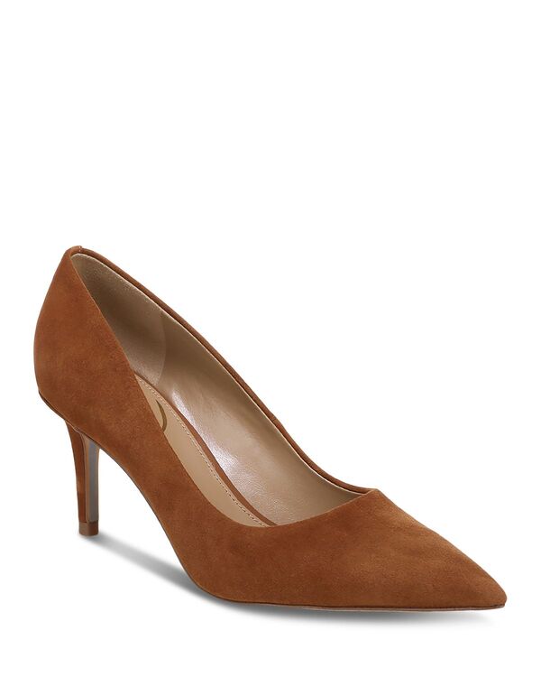 サムエデルマン レディース シューズ パンプス 踵 Sam Edelman Women\u0027s Vienna Pointed Toe Mid Heel Pumps Frontier Brown 赤銅色