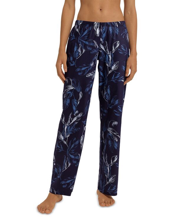ハンロ レディース アンダーお召しもの ナイト爵お召しもの ズボン下 編み物 Hanro Loungy Nights Knit Pajama Pants Midnight Garden