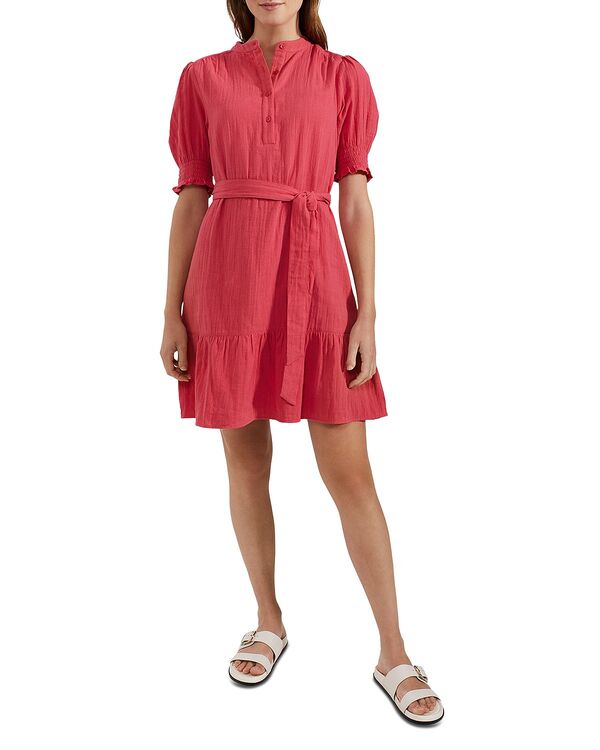 ホッブスロンドン レディース トップス ワンピース ミニ HOBBS LONDON Iza Puff Sleeve Mini Dress Wild Berry