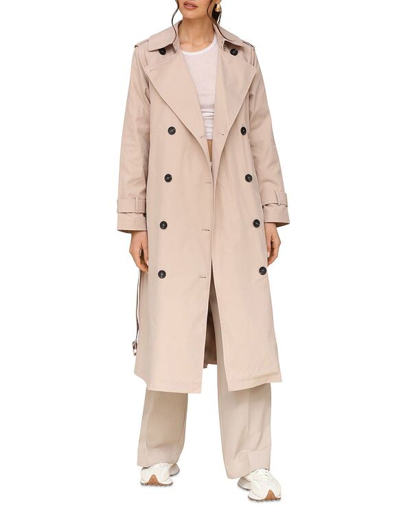 アヴェックレフィーユ レディース アウター 厚地の外套 Avec Les Filles Belted City Trench Coatan タン