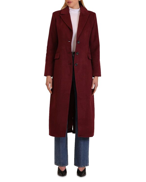 アヴェックレフィーユ レディース アウター コート マキシ Avec Les Filles Cutaway Maxi Coat Cranberry