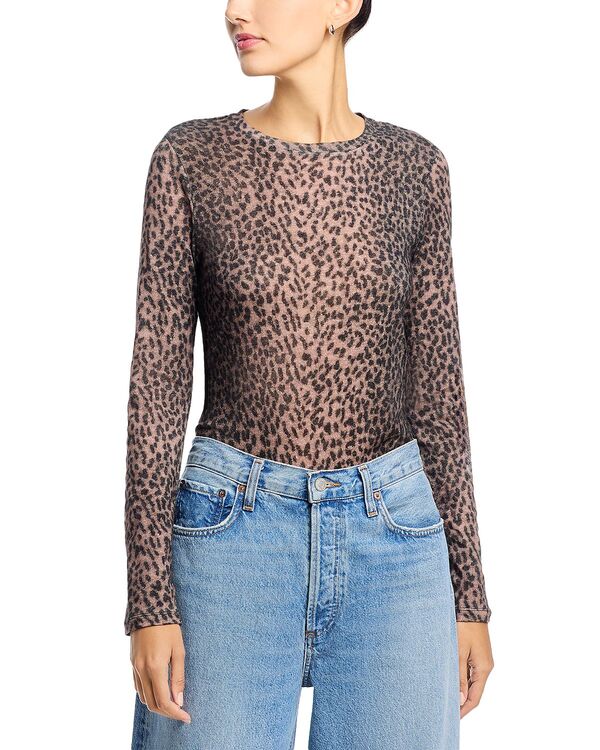 マジェスティック レディース トップス シャツ アニマル柄 プリント Majestic Filatures Animal Printop Rosewood アニマル|ReVida 店