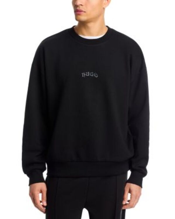 フューゴ メンズ アウター パーカー・スウェット プルオーバー HUGO Dadsino Sweatshirt Black 黒いこと
