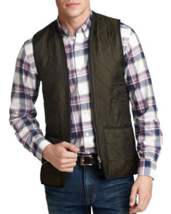 バブアー メンズ アウター ベスト コート Barbour Polarquilt Waistcoat Zip In Liner Olive オリーブ