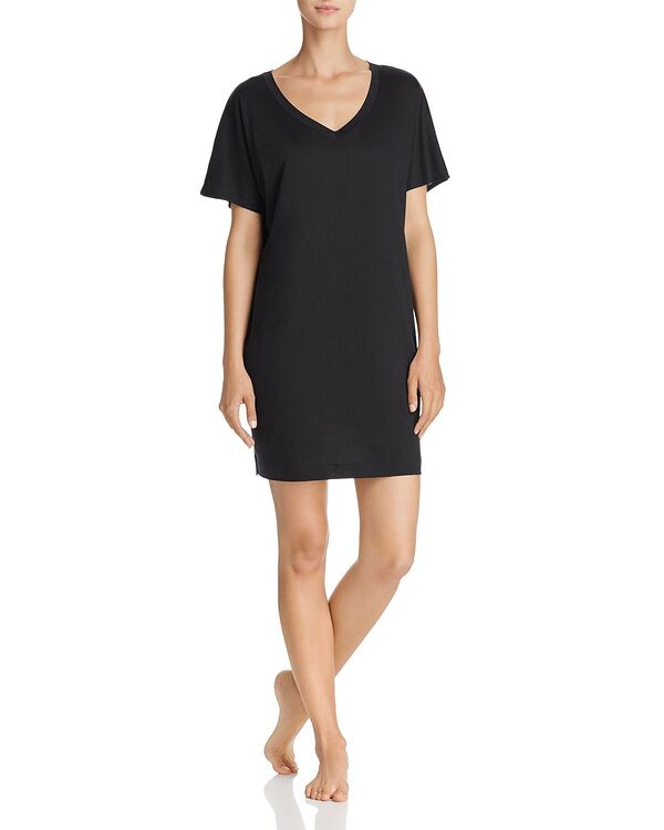 ハンロ レディース トップス Tシャツ Hanro Laura Oversized Sleep Tee Black ブラック｜ReVida 店