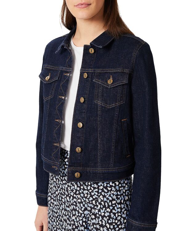 ホッブス英国の首都 レディース アウター 上衣・上衣 HOBBS LONDON Mariam Jean Jacket Indigo インディゴ