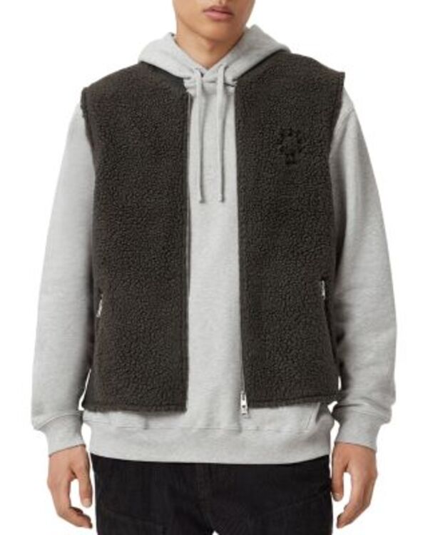 オールセインツ メンズ アウター ベスト ALLSAINTS Otis Vest Darkhaki カーキ