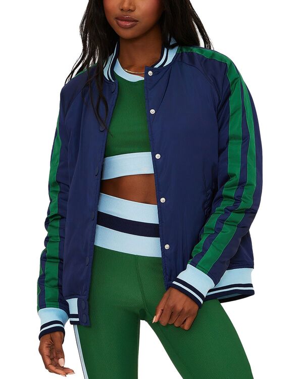 ビーチライオット レディース アウター ジャケット・ブルゾン カラーブロック Beach Riot Colorblocked Flight Jacket Ivy Colorblock