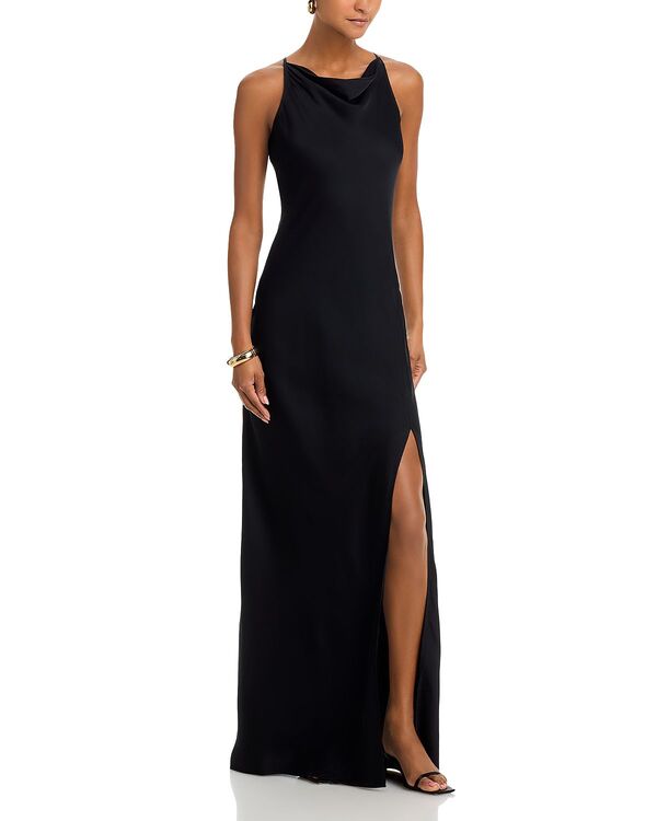 フレンチコネクション レディース トップス ワンピース サテン FRENCH CONNECTION Ennisatin Cowl Neck Dress Black ブラック