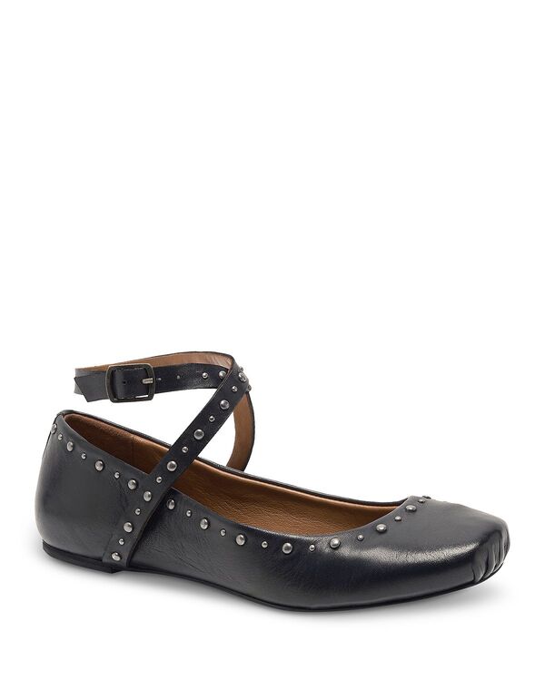 フリーピープル レディース シューズ パンプス Free People Women's Grace Gems Ballet Flats Black Leather ブラック|ReVida 店