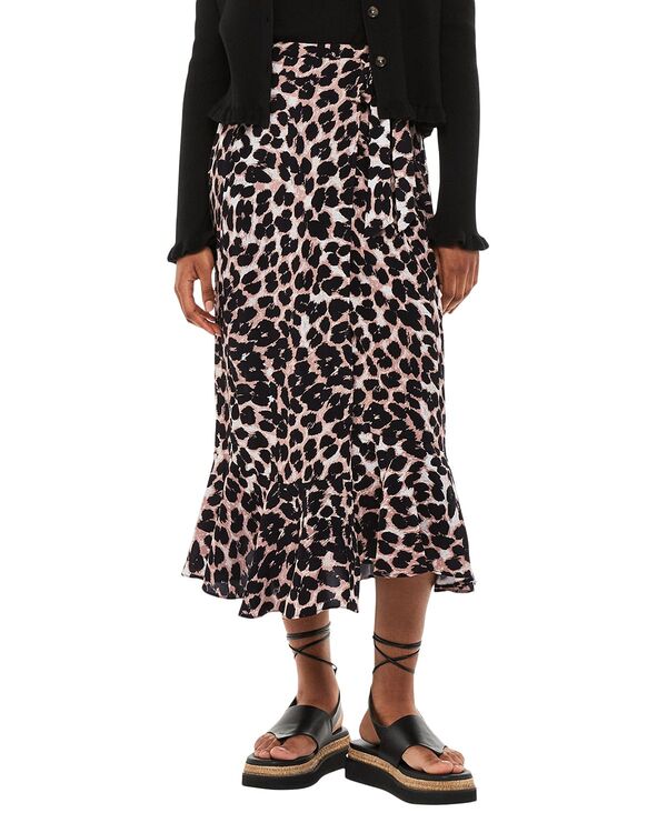 ホイッスルズ レディース ボトムスカート プリント Whistles Leopard Print Wrap Skirt Leopard Print アニマル