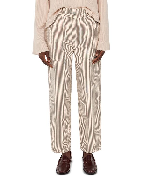 ホイッスルズ レディース ボトムス カジュアルパンツ Whistles Tessa Striped Casual Trousers Brown/Multi ブラウン