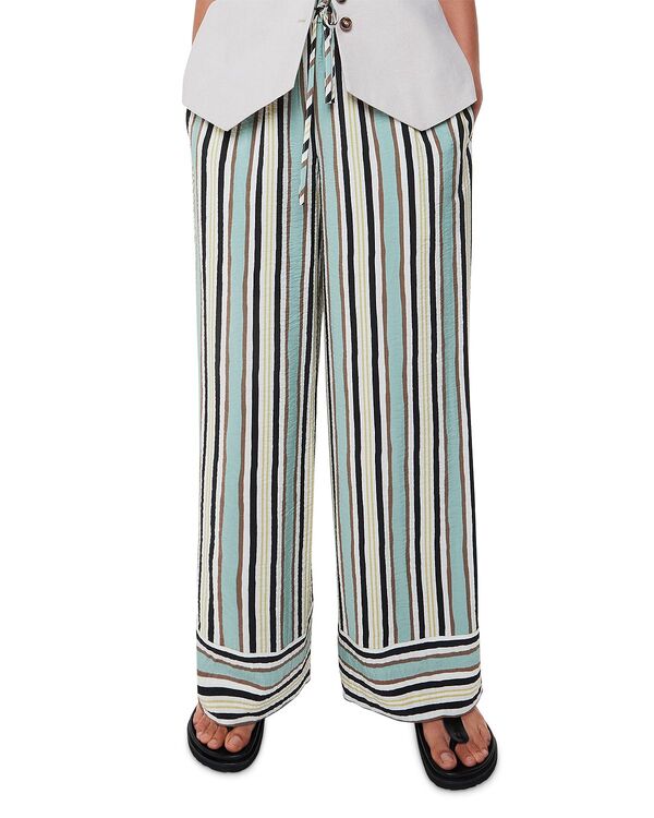 ホイッスルズ レディース ボトムス カジュアルパンツ ワイドレッグ Whistles Nicola Striped Wide Leg Pants Multicolor マルチカラー