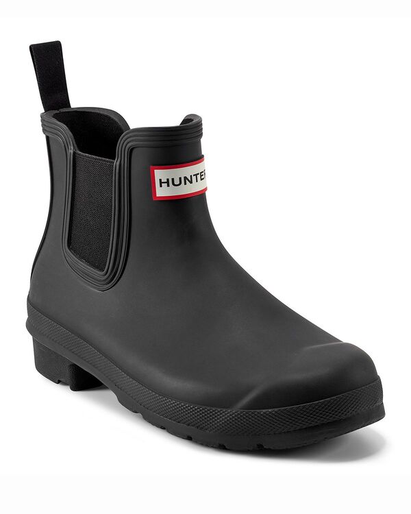 ハンター レディース シューズ ブーツ・レインブーツ チェルシーブーツ チェルシー Hunter Women's Original Rubber Chelsea Boots Black ブラック|ReVida 店