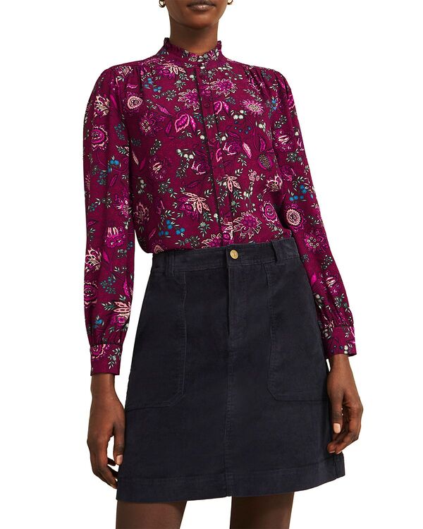 ホッブスロンドン レディース トップス シャツ ブラウス HOBBS LONDON Carissa Blouse Red Multi レッド|ReVida 店