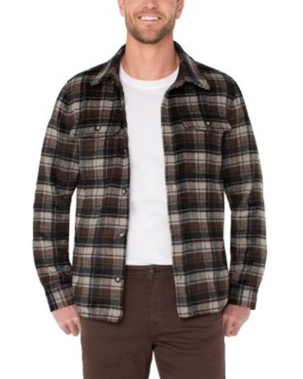 リヴァプール ロサンゼルス メンズ トップス シャツ ジャケット Liverpoolos Angeleshirt Jacket Brown ブラウン｜ReVida 店