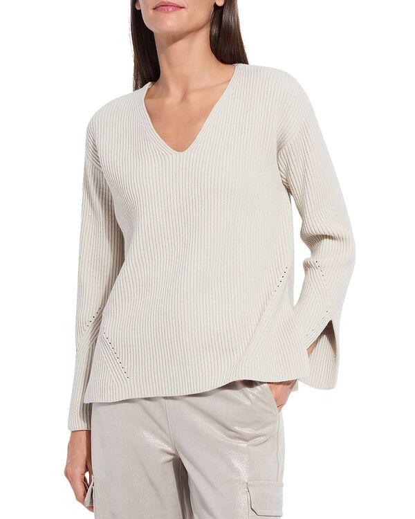 リジー レディース アウター ニット・セーター Vネック Lyss Ximena V Neck Sweater Sftaupe トープ