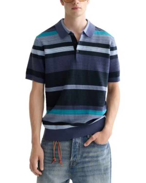 スコッチアンドソーダ メンズ トップス ポロシャツ Scotch & Soda Textured Polo Shirt Oceana