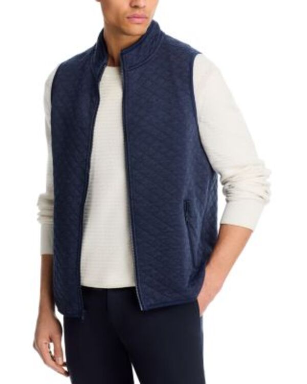 マリーン レイヤー メンズ アウター ベスト Marine Layer Corbet Full Zip Vest Navy Heather ヘザー