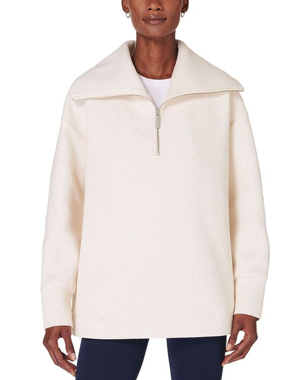 スウェッティベティ レディース アウター パーカー・スウェット ハーフジップ シャツ Sweaty Betty Radiant Half Zip Sweatshirt Oatmeal Marl マール 20,866円