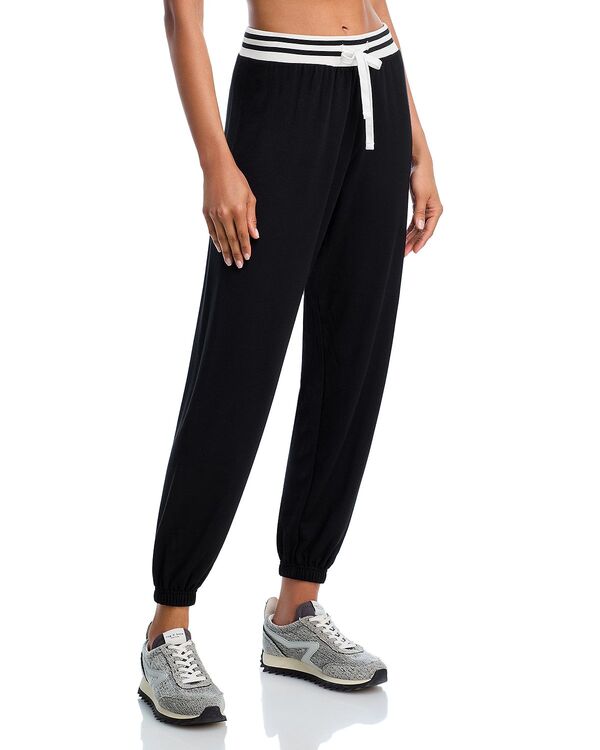 スピリッツフィフティファイブ レディース ボトムス カジュアルパンツ フリース Splits59 Andie Oversized Fleece Sweatpant With Stripe Black ブラック