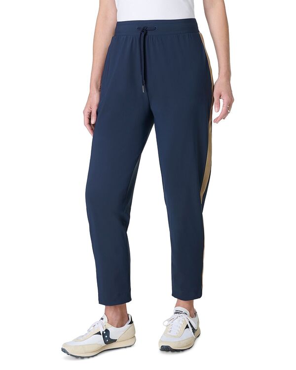 スウェッティベティ レディース ボトムス カジュアルパンツ Sweaty Betty Explorer Side Stripe Drawstring Pants Navy Blue ネイビー|ReVida 店